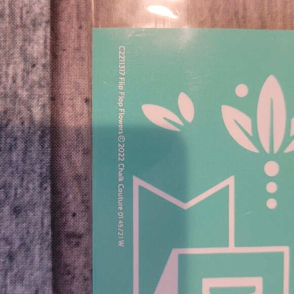 Flip Flop Flowers ~ Reuseable silk screen stencil 12 x 18 - Picture 2 of 2